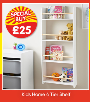 Kids Home 4 Tier Shelf