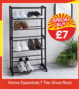 Home Essentials 7 Tier Shoe Rack