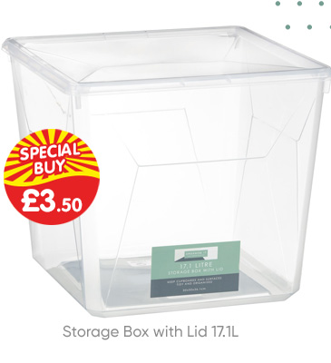 Storage Box with Lid 17.1L