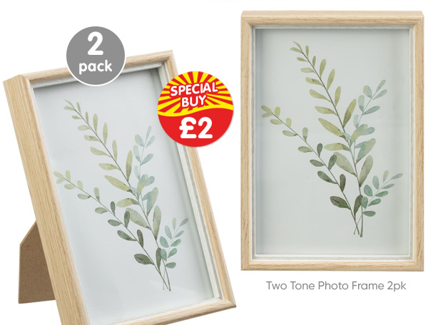 Two Tone Photo Frame 2pk