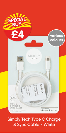 Simply Tech Type C Charge & Sync Cable