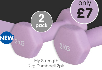 My Strength 2kg Dumbbell 2pk