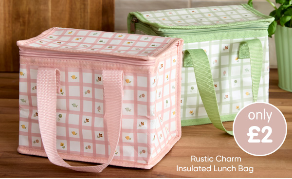 Rustic Charm Insulated Lunch Bag