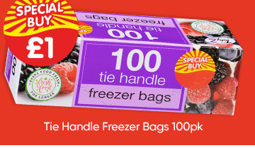 Tie Handle Freezer Bags 100pk