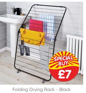 Folding Drying Rack - Black