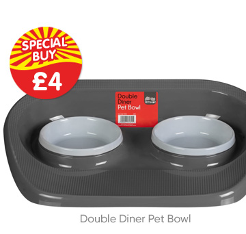 Double Diner Pet Bowl