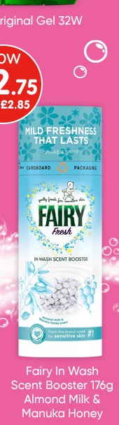 Fairy In Wash Scent Booster 176g - Almond Milk & Manuka Honey