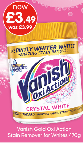 Vanish Gold Oxi Action Stain Remover for Whites 470g