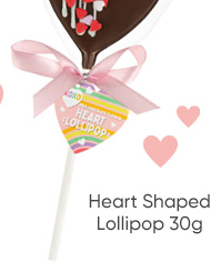 Heart Shaped Lollipop 30g - Various