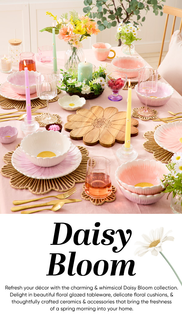 Daisy Bloom - Flower Home Decor at B&M