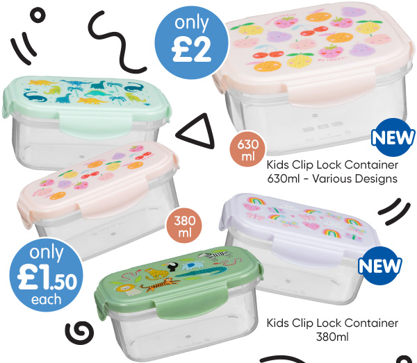 Kids Clip Lock Container