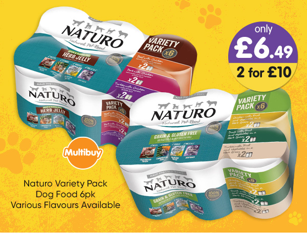 Naturo Variety Pack Dog Food 6pk - Various Flavours Available