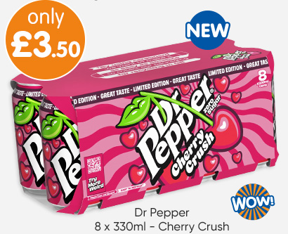 Dr Pepper 8 x 330ml - Cherry Crush