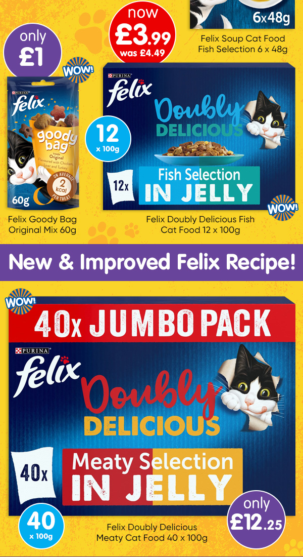 Felix Pet food WOW Deals