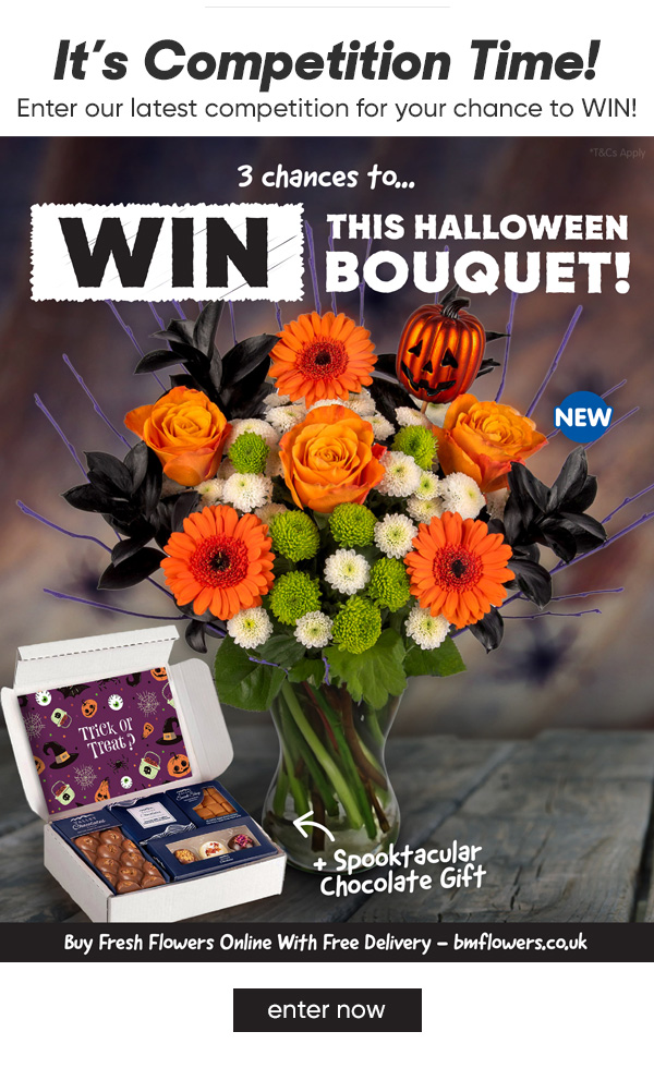 THREE Chances to WIN a Halloween Flower Bouquet Competititon
