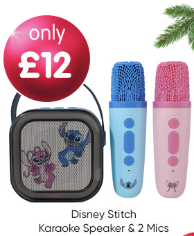 Disney Stitch Karaoke Speaker & 2 Mics