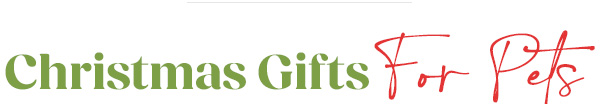 Christmas Gifts for Pets