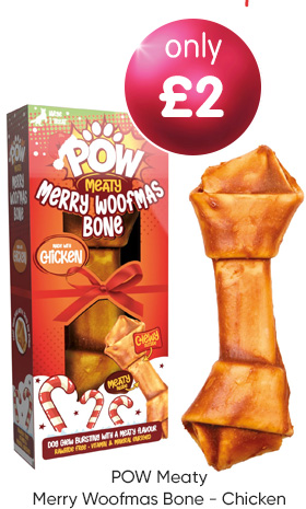 POW Meaty Merry Woofmas Bone - Chicken