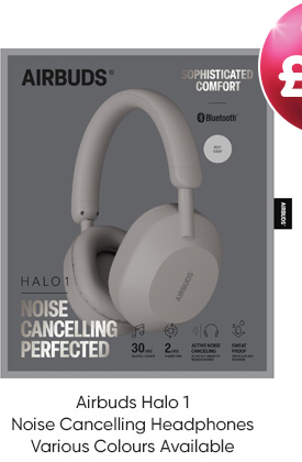 Airbuds Halo 1 Noise Cancelling Headphones - Various Colours Available
