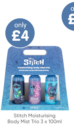 Stitch Moisturising Body Mist Trio 3 x 100ml
