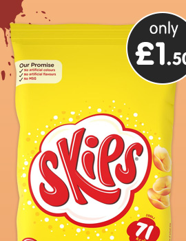 Skips Crisps 6pk - Prawn Cocktail