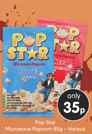 Pop Star Microwave Popcorn 85g - Various