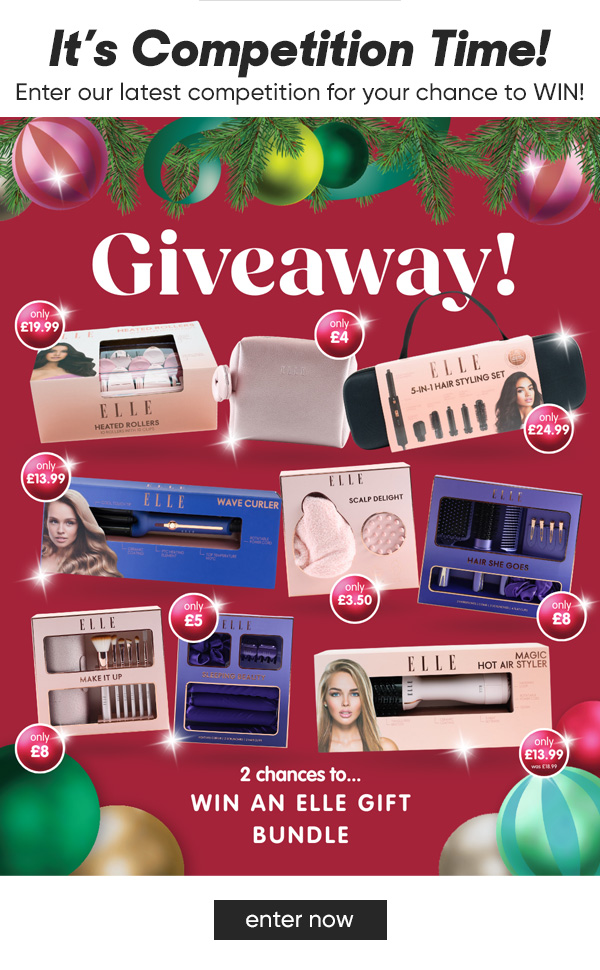 TWO Chances to WIN an Elle Beauty Bundle Competition
