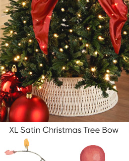 XL Satin Christmas Tree Bow