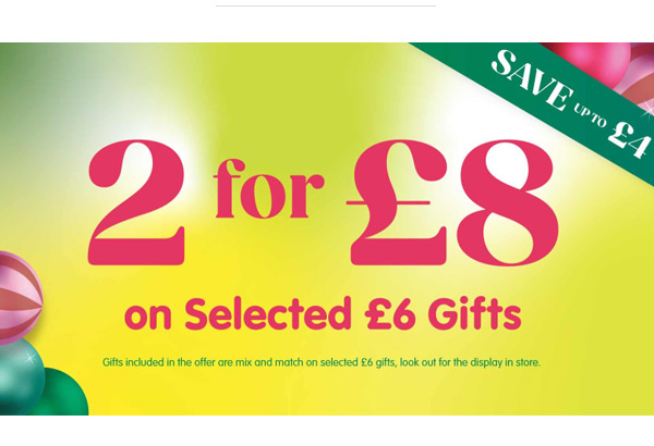Christmas Gifting Offers 2 for £8