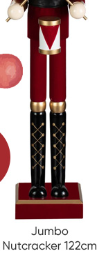 Jumbo Nutcracker 122cm - Red
