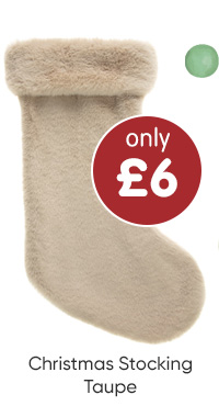 Christmas Stocking - Taupe