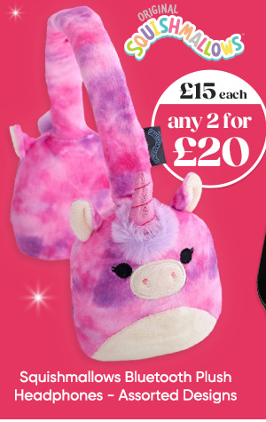 Squishmallows Bluetooth Plush Headphones - Assorted Designs