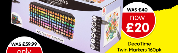 DecoTime Twin Markers 160pk