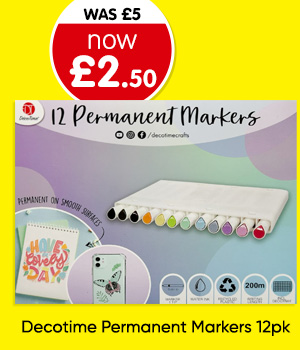 Decotime Permanent Markers 12pk