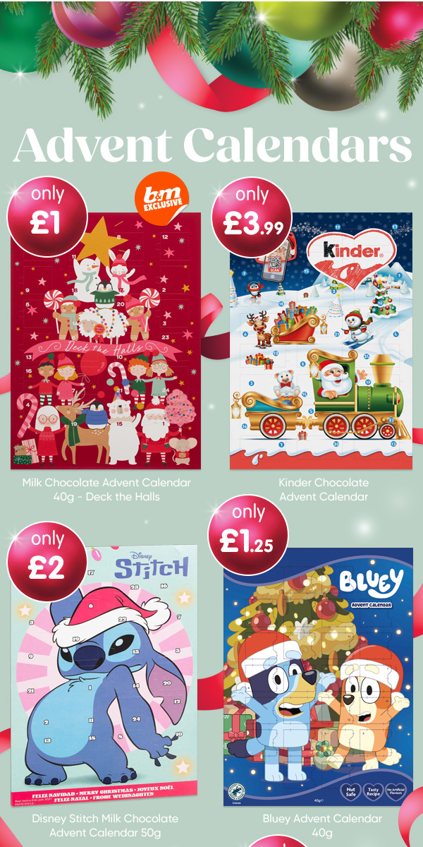 Advent Calendars at B&M