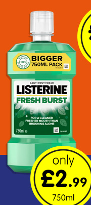 Listerine Daily Mouthwash 750ml - Fresh Burst