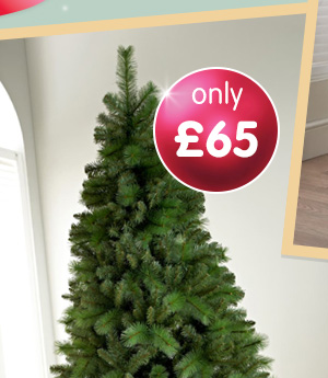 Unlit Green Needle Christmas Tree 7ft