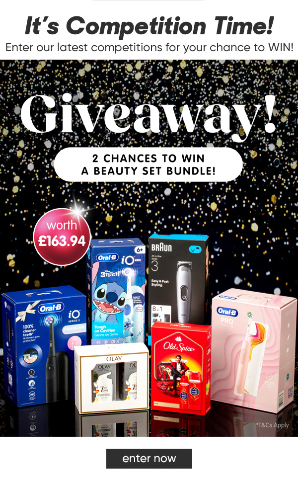 TWO Chances To Win a P&G Beauty Set Bundle Competition