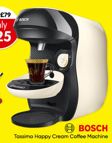 Bosch Tassimo Happy Cream Coffee Machine