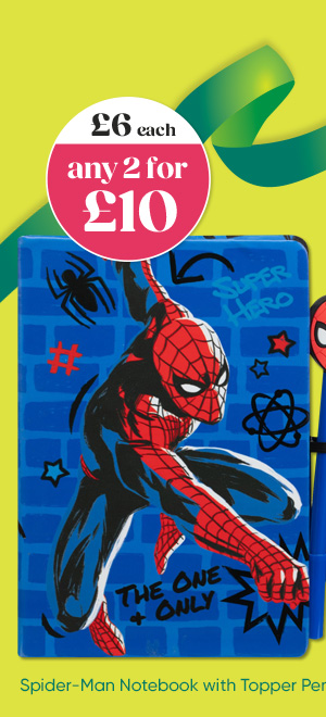 Spider-Man Notebook with Topper Pen
