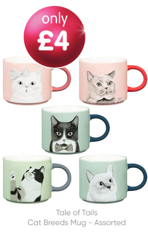 A Tale of Tails Cat Breeds Mug - Assorted