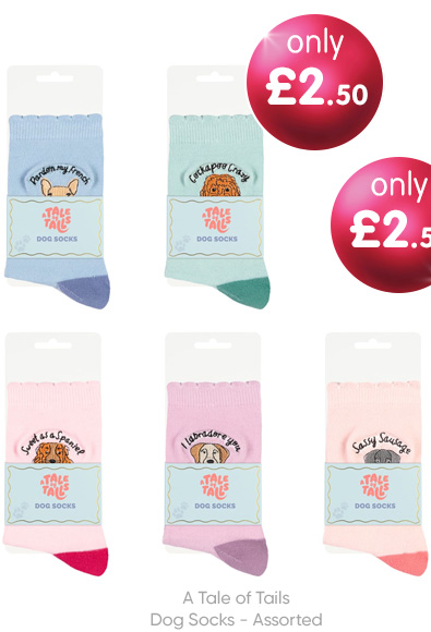 A Tale of Tails Dog Socks - Assorted