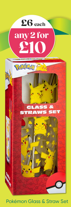 Pokémon Glass & Straw Set