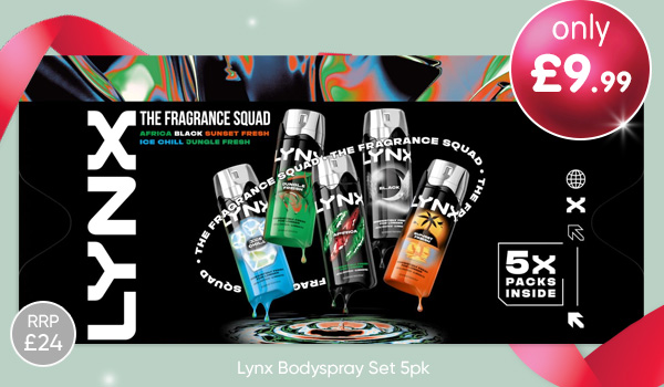 Lynx Bodyspray Set 5pk
