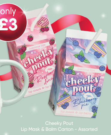 Cheeky Pout Lip Mask & Balm Carton - Assorted