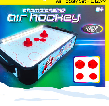 LED Championship Air Hockey Set