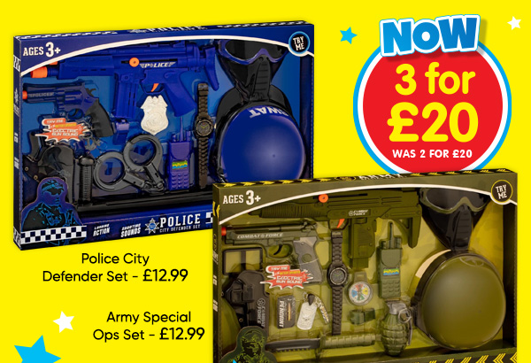 Army Special Ops Set / Police City Defender Set