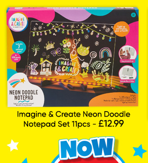 Imagine & Create Neon Doodle Notepad Set 11pcs