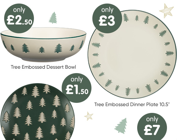 Tree Embossed Tableware