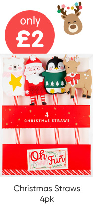Christmas Straws 4pk